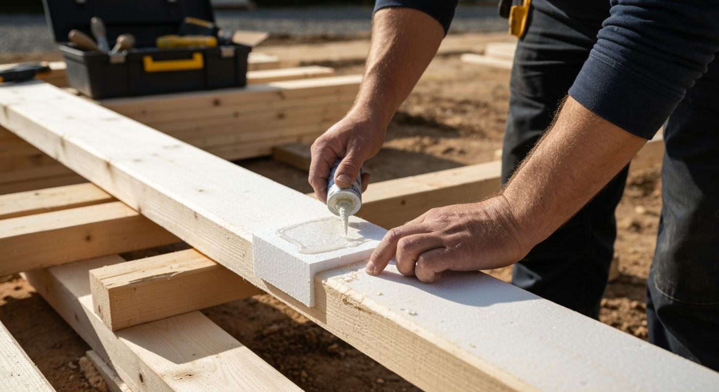 Czym przykleić styropian do drewna? Najlesze kleje których możesz użyć 2