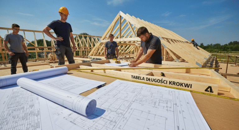 Tabela długości krokwi – jak dobrać długość i rozstaw?